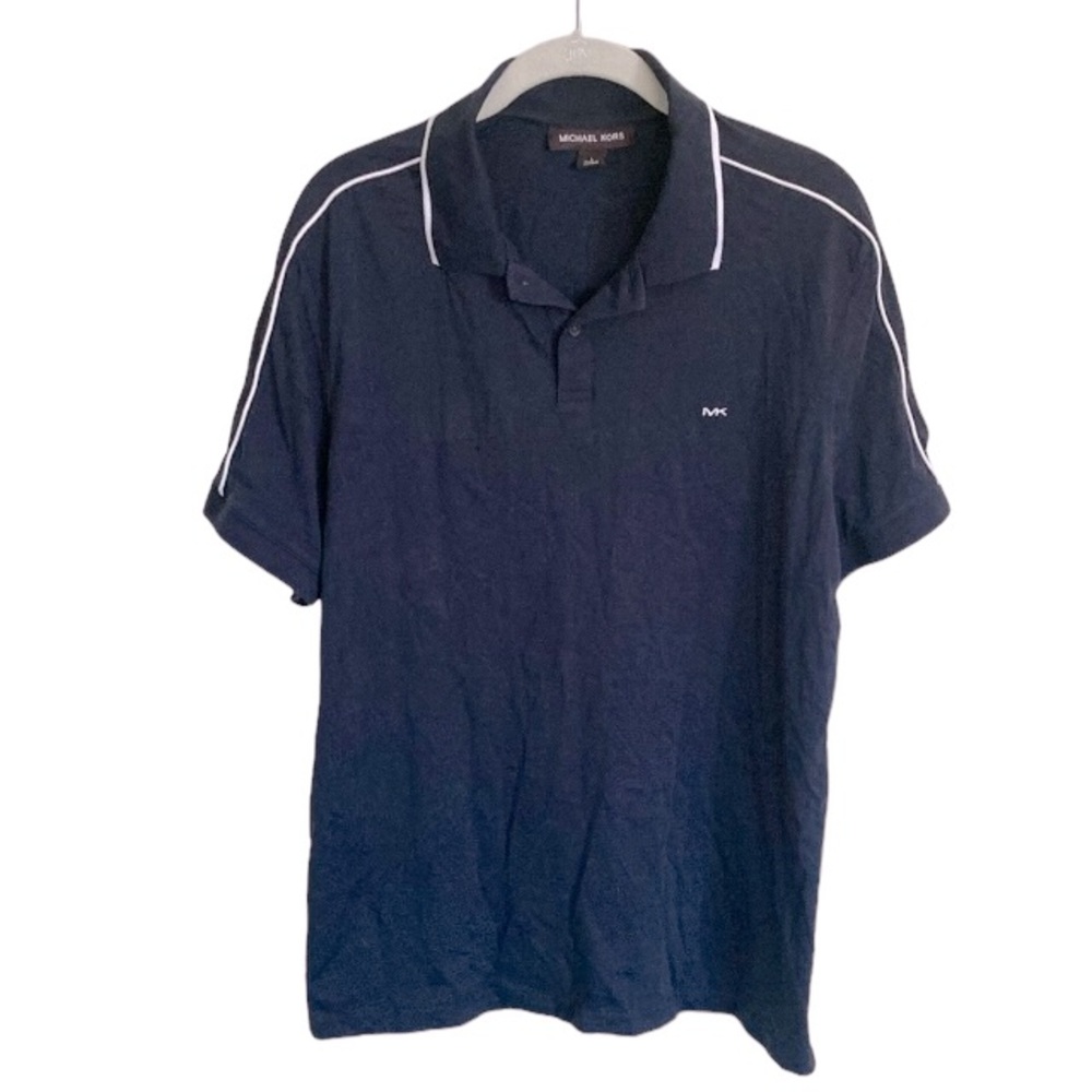 Men’s MICHAEL KORS Blue Polo Shirt Sz L